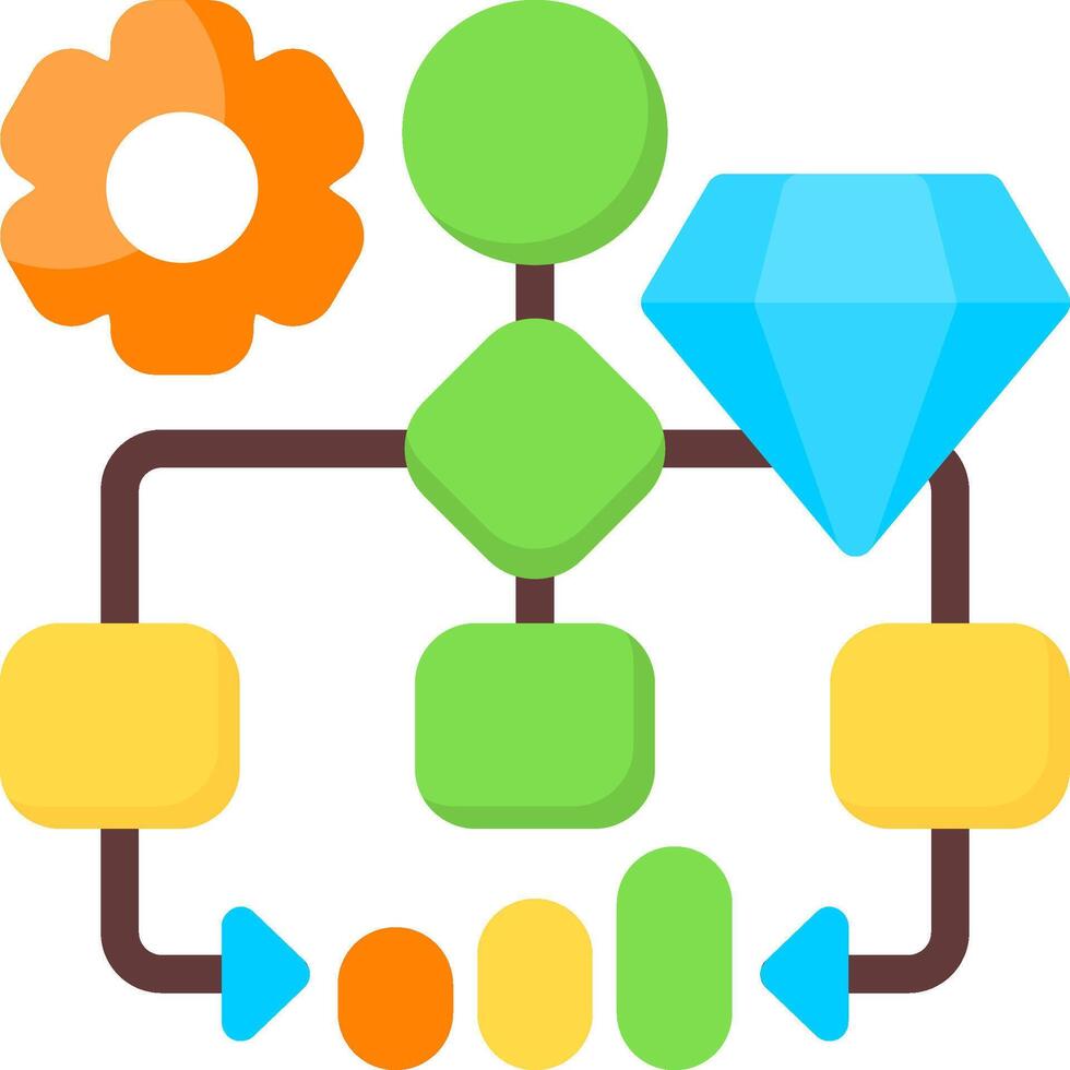 Business Model Canvas Flat Icon vector