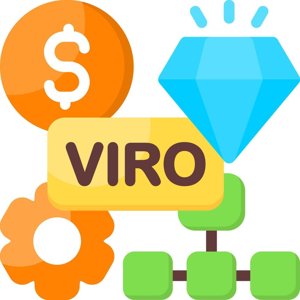 VRIO Framework Flat Icon vector