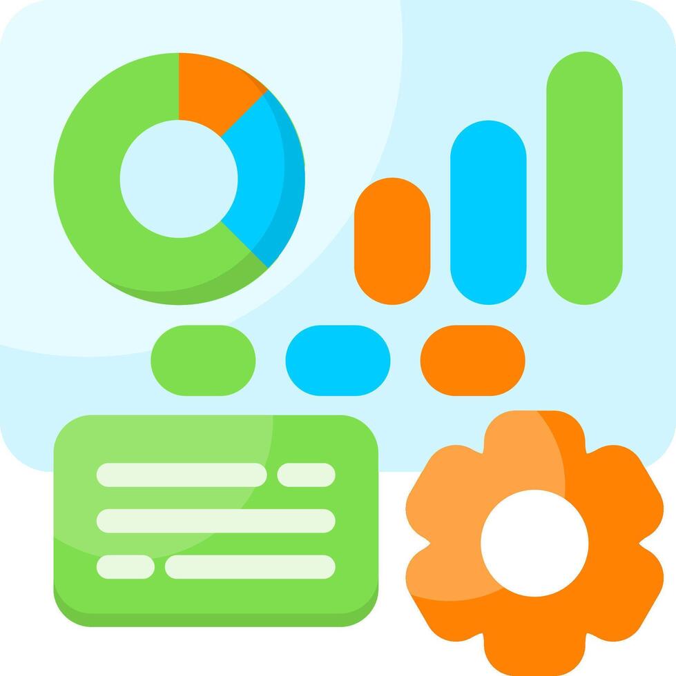 Business Presentation Flat Icon vector