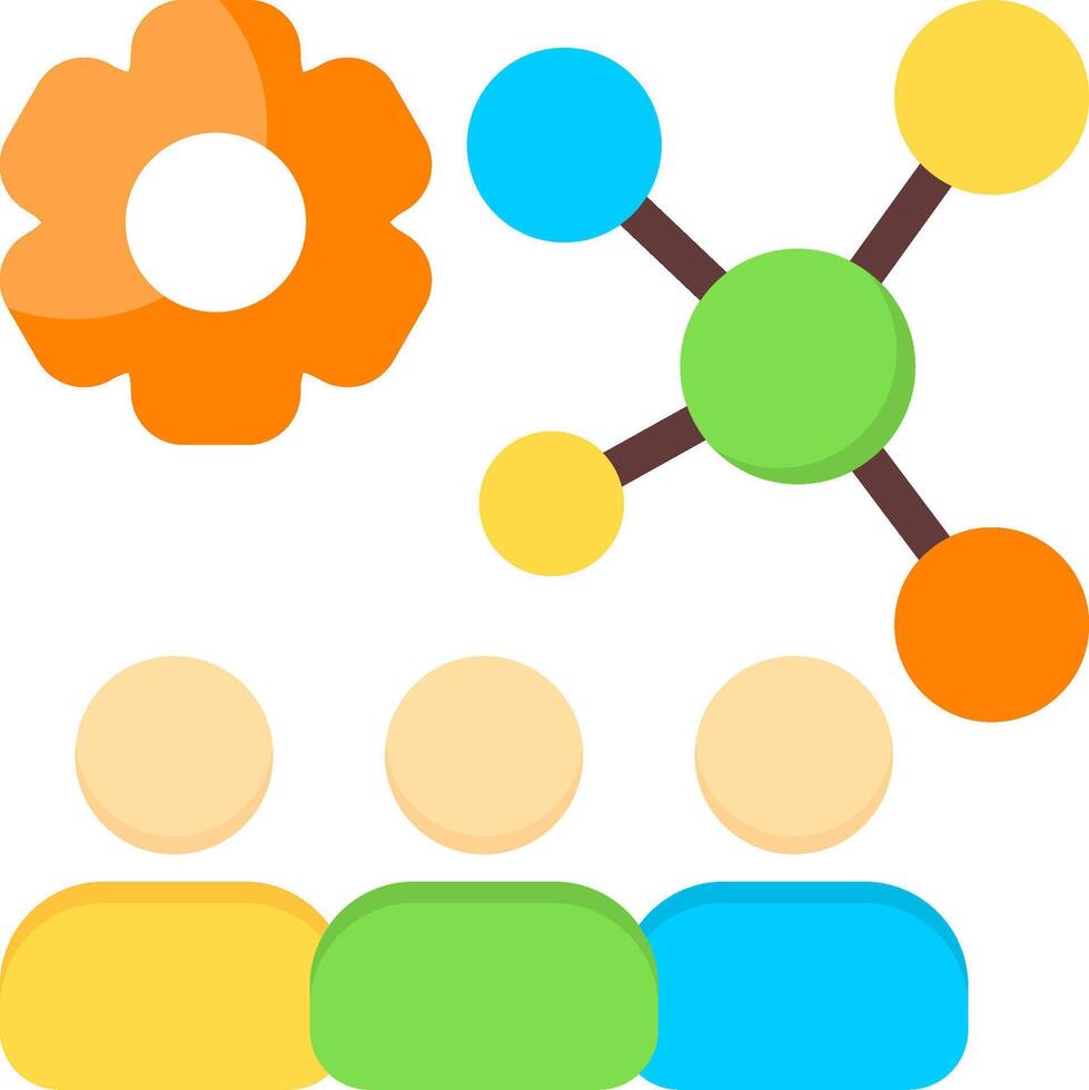 Corporate Culture Flat Icon vector