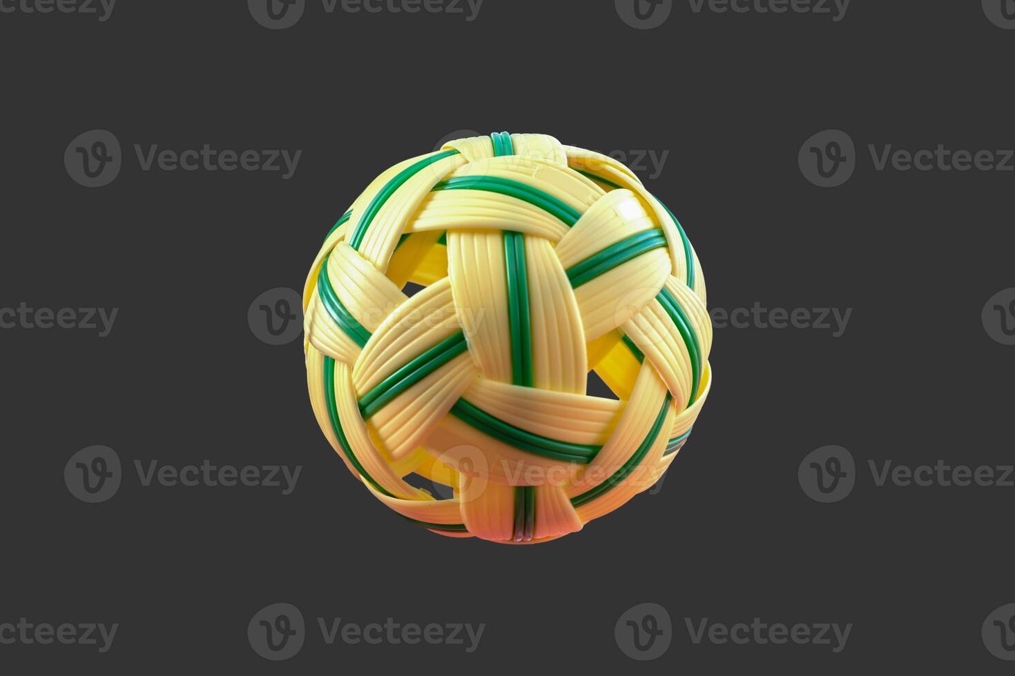 Isolated sepak takraw with clipping paths. photo