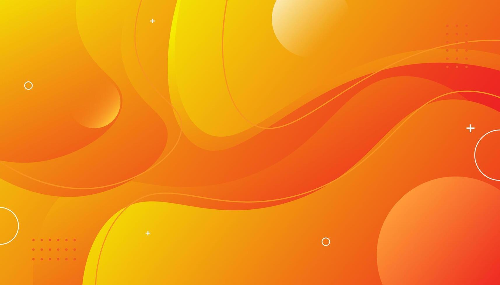 Elegant gradient orange wave background for your presentations and advertising vector
