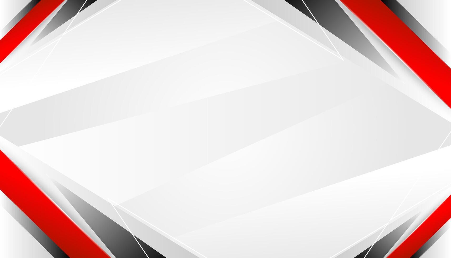 Abstract white and red corporate geometric background. vector