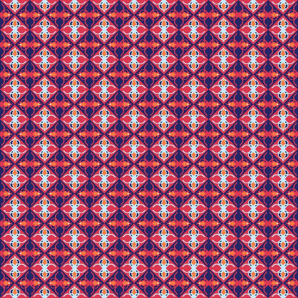 A red and blue geometric pattern vector