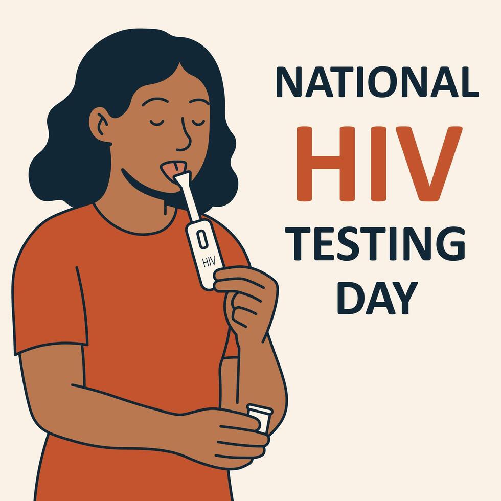 National hiv testing day vector