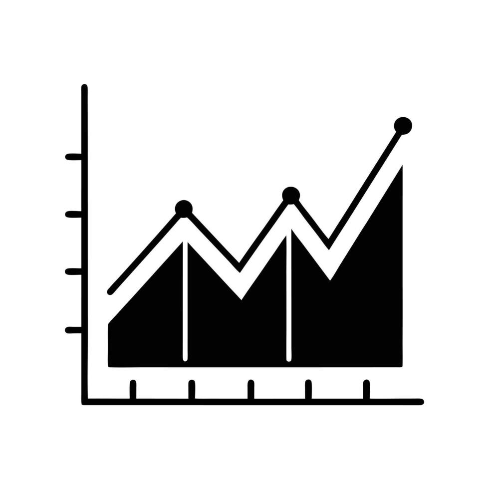 Line Graph Icon vector