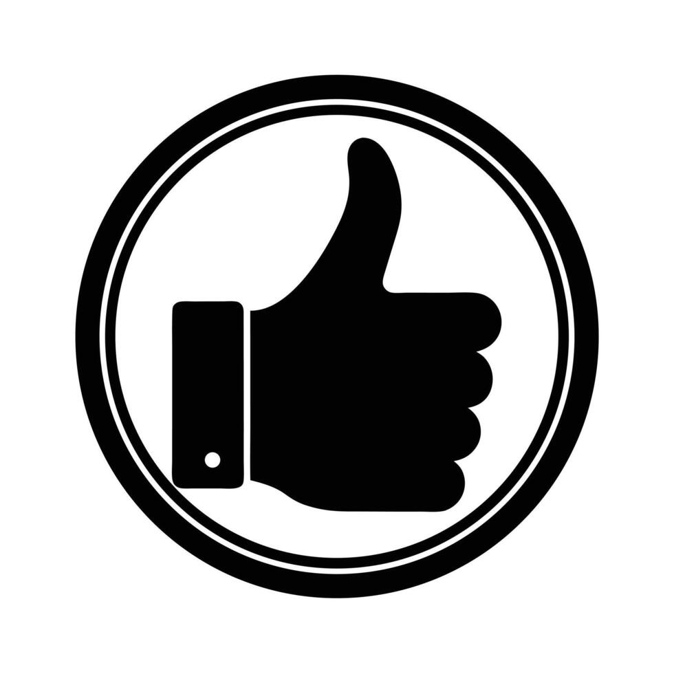 Like Thumbs Up Icon vector