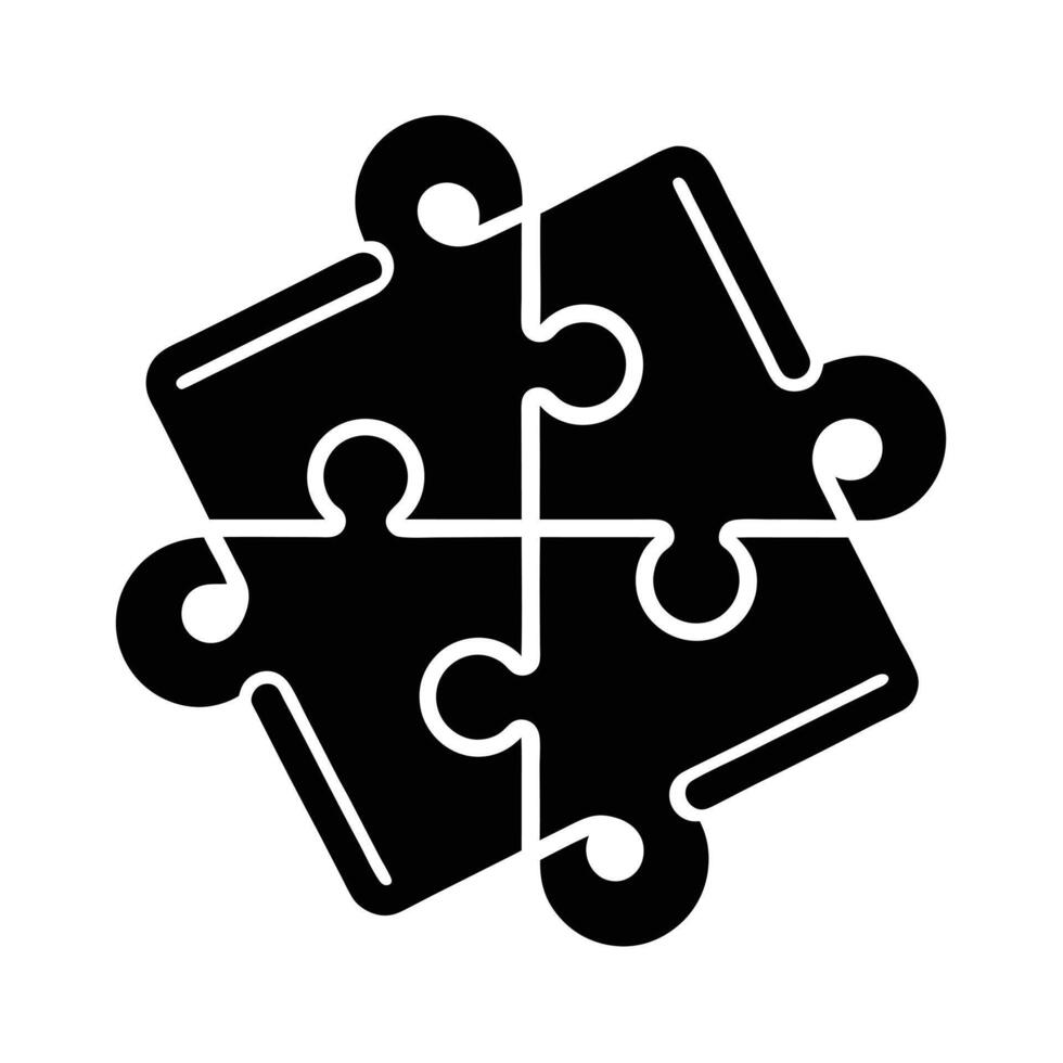 Puzzle Solve Icon vector