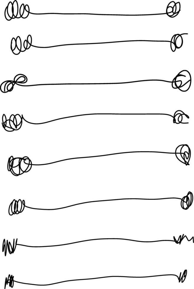 hand drawn lines vector