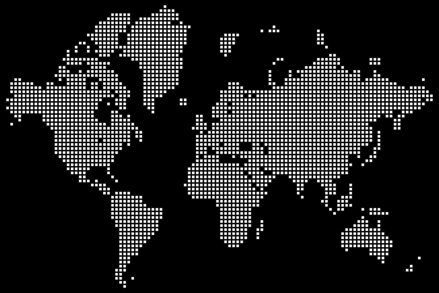 This dotted world map gives precise representation of continents. Built on a dotted world map grid, it brings technology and design together in a dotted world map. Realistic dotted world map vector