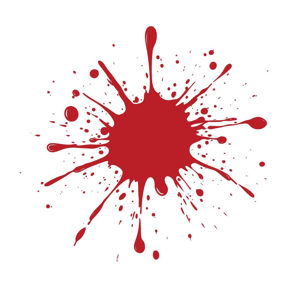 Blood Splatter Artistic Design for Medical Illustration Creative Project vector