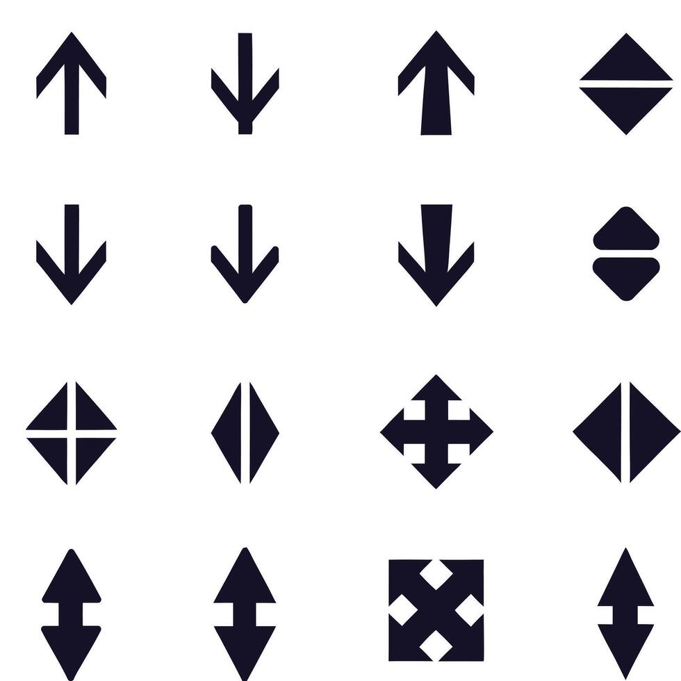 Direction Arrows for App Interface vector