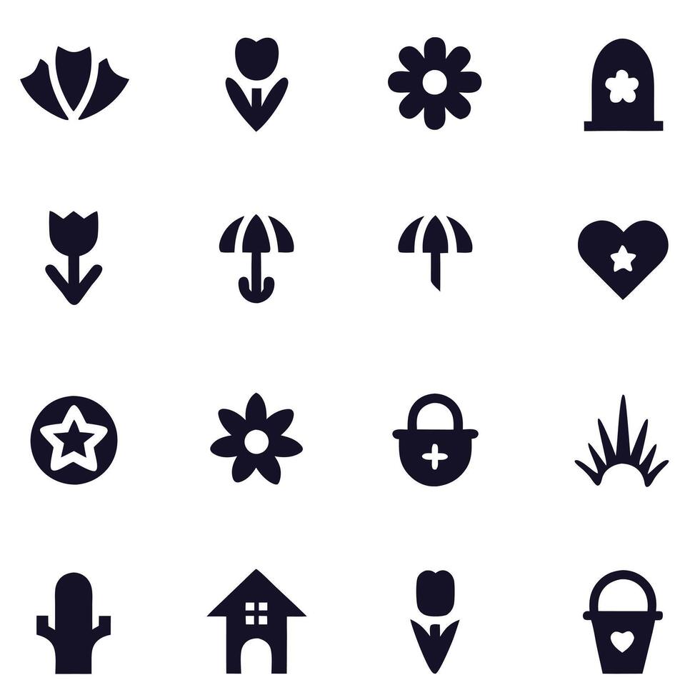 Collection of Minimalist Logos, Symbols and Geometric Icons vector