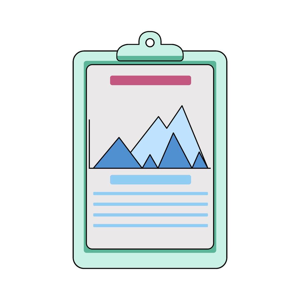 illustration of Health Report Clipboard vector
