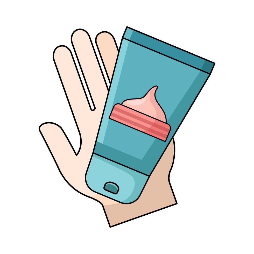 Hand Cream illustration vector