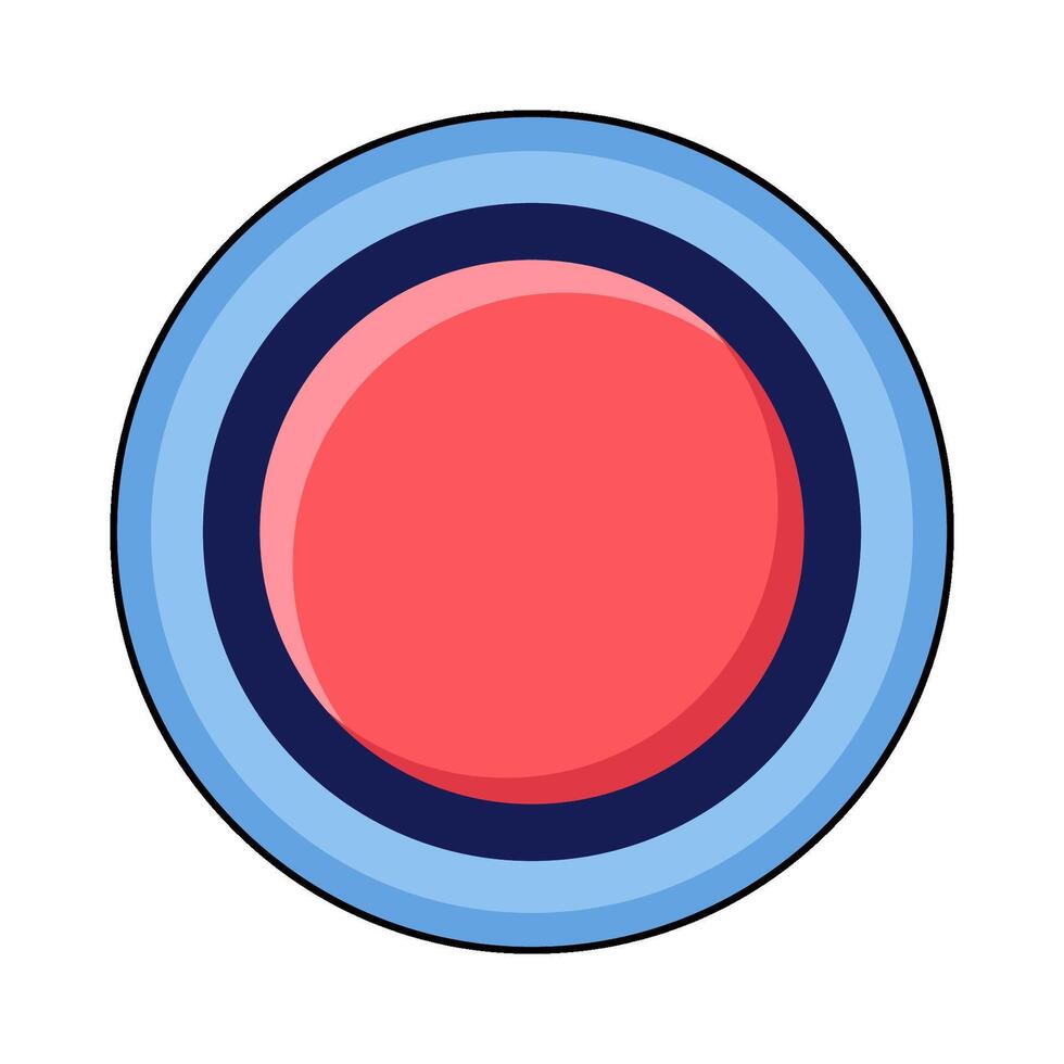 illustration of emergency button vector