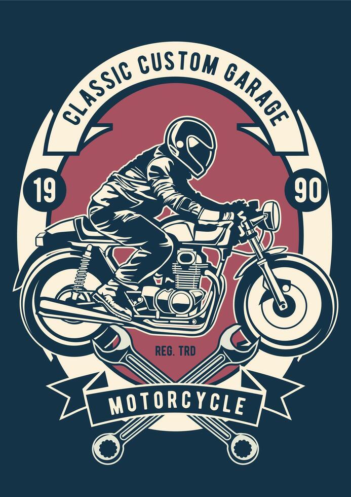 Vintage Auto Repair Shop Retro T-Shirt Graphic Art vector