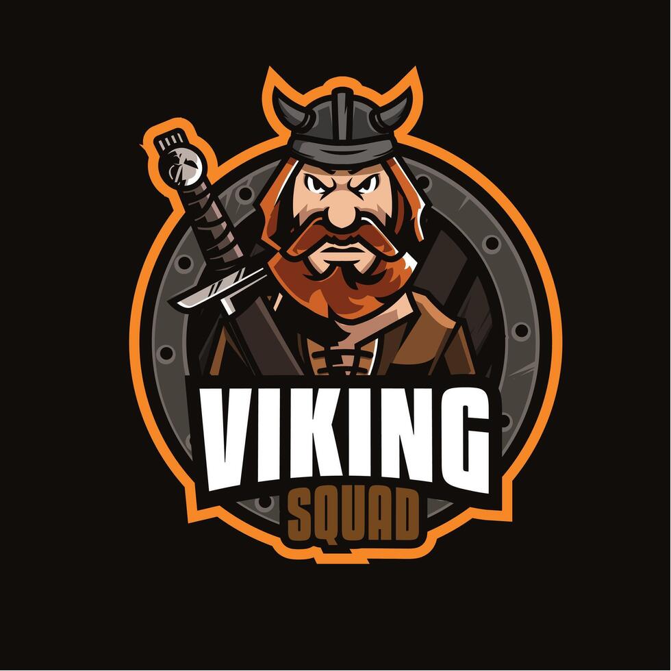 Retro Viking Mascot T-Shirt Design, Vintage Norse Warrior Illustration, Bold Graphic Tee Art vector