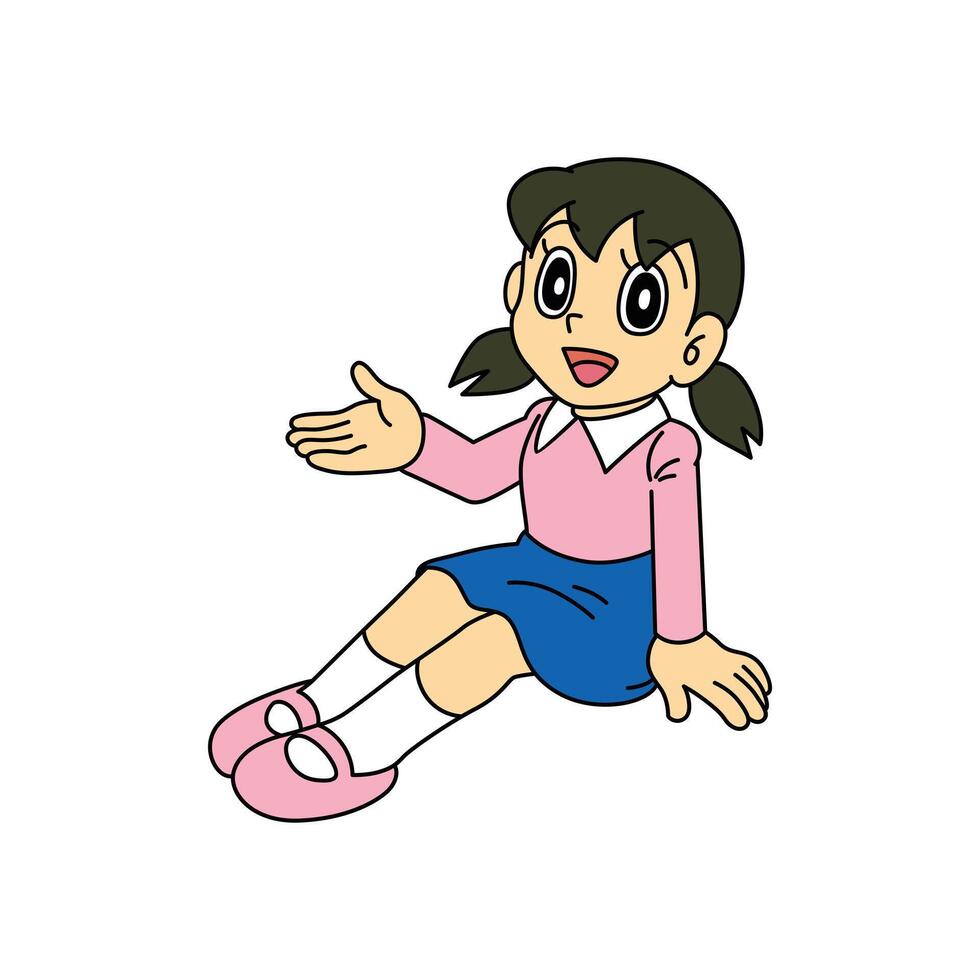 Shizuka Doraemon Character vector