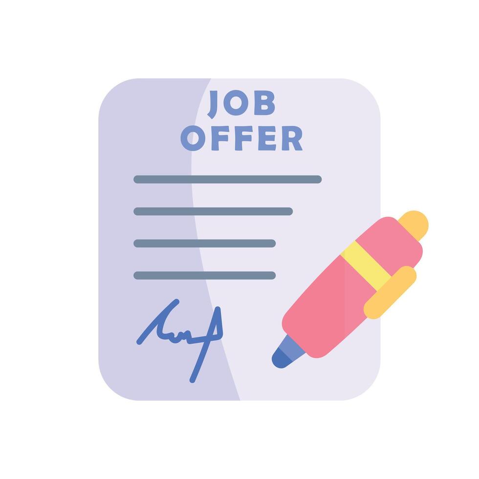 Job Offering Icon. Stock Illustration vector
