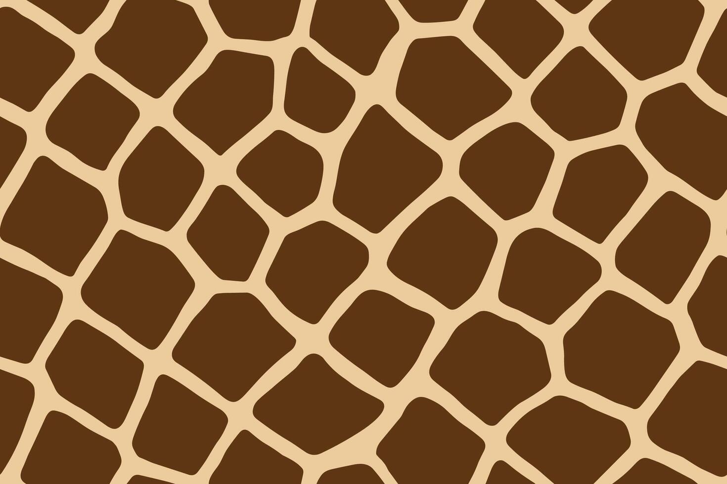 Soft colored giraffe seamless print with rounded patches in repeating layout vector
