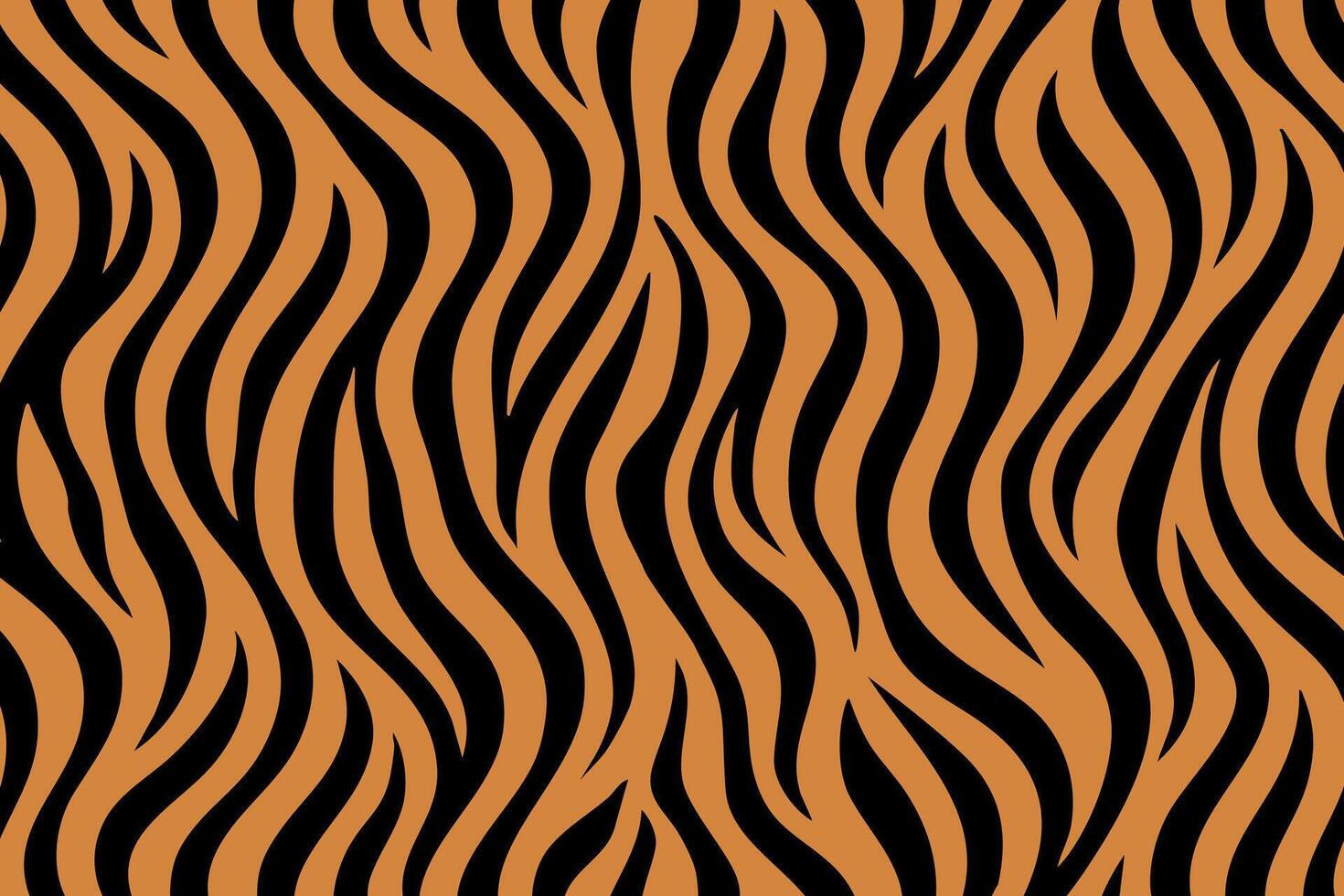 Seamless vertical tiger stripe fur pattern design vector