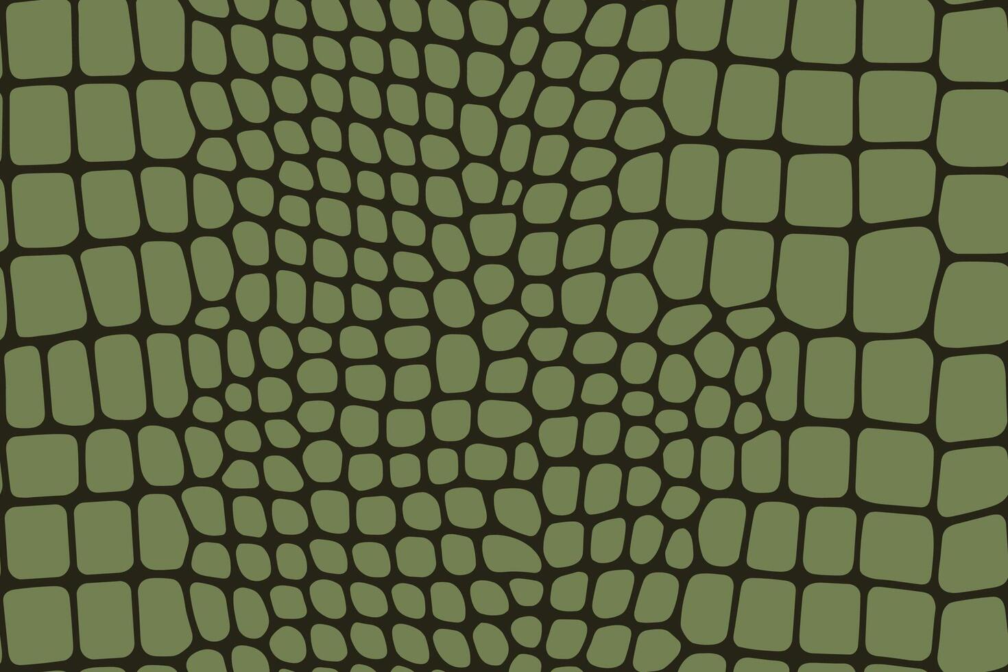 Olive green crocodile scale seamless reptile texture vector