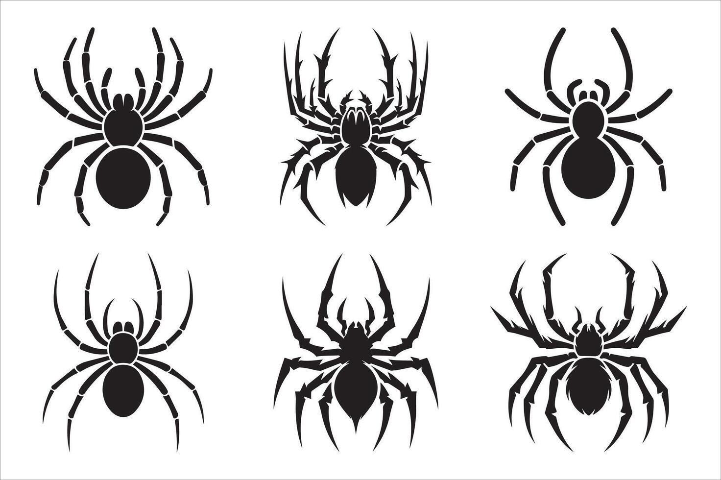 Creepy Crawlies A Collection of Spiders of All Sorts vector