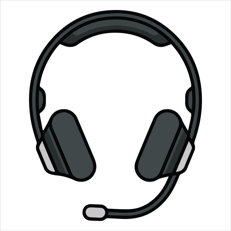 Immersive Audio Experience Advanced Headset for Gaming Work or Entertainment vector