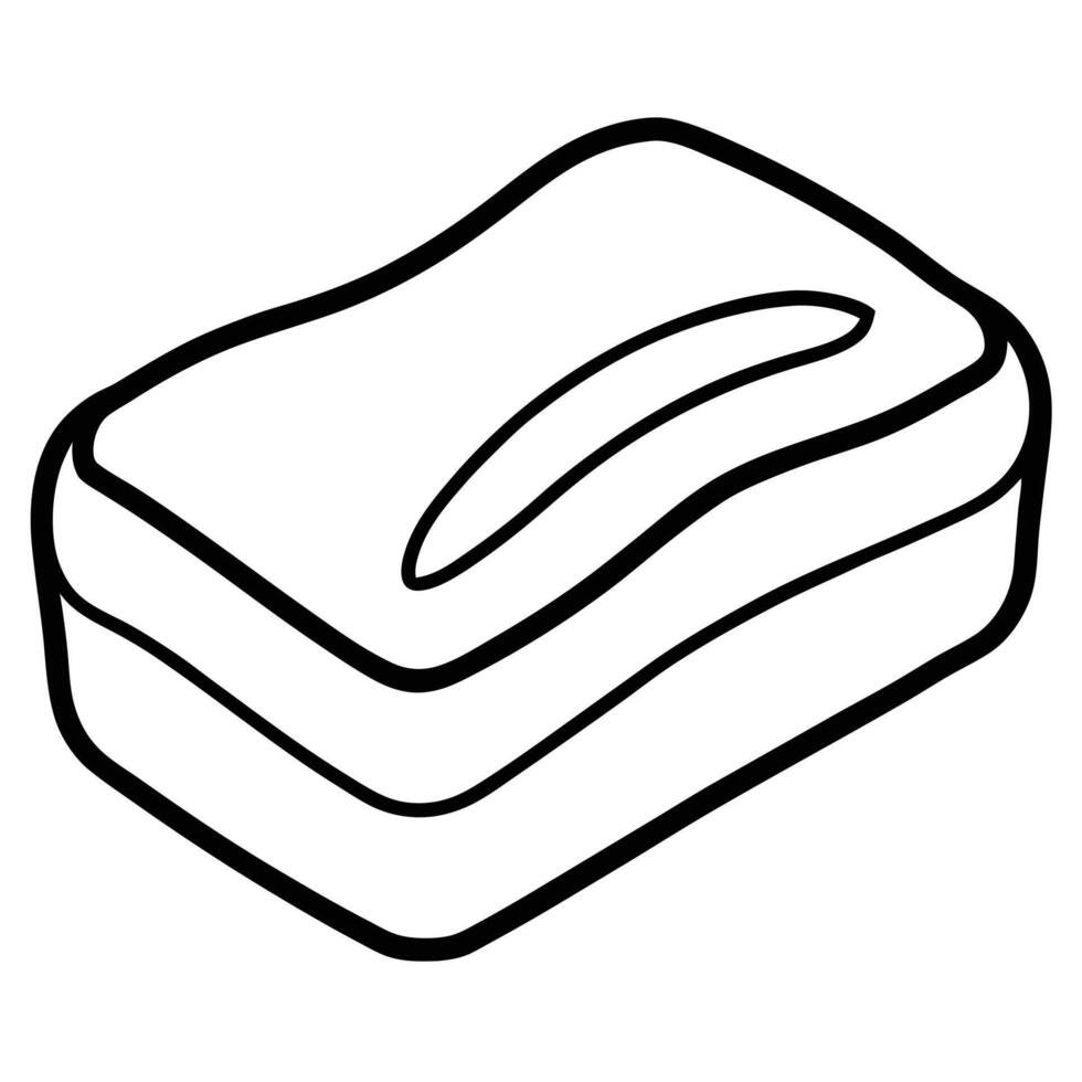 Soap on white background vector