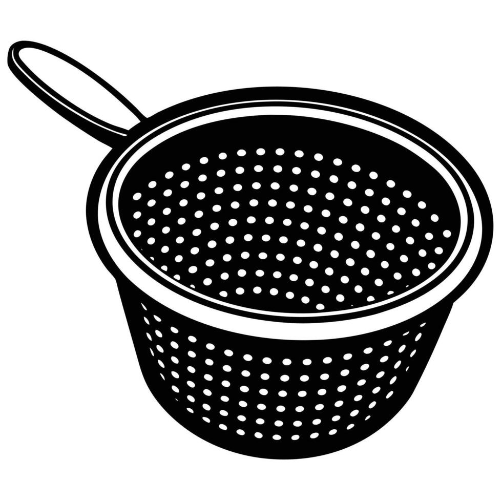 Sieve on white background. vector