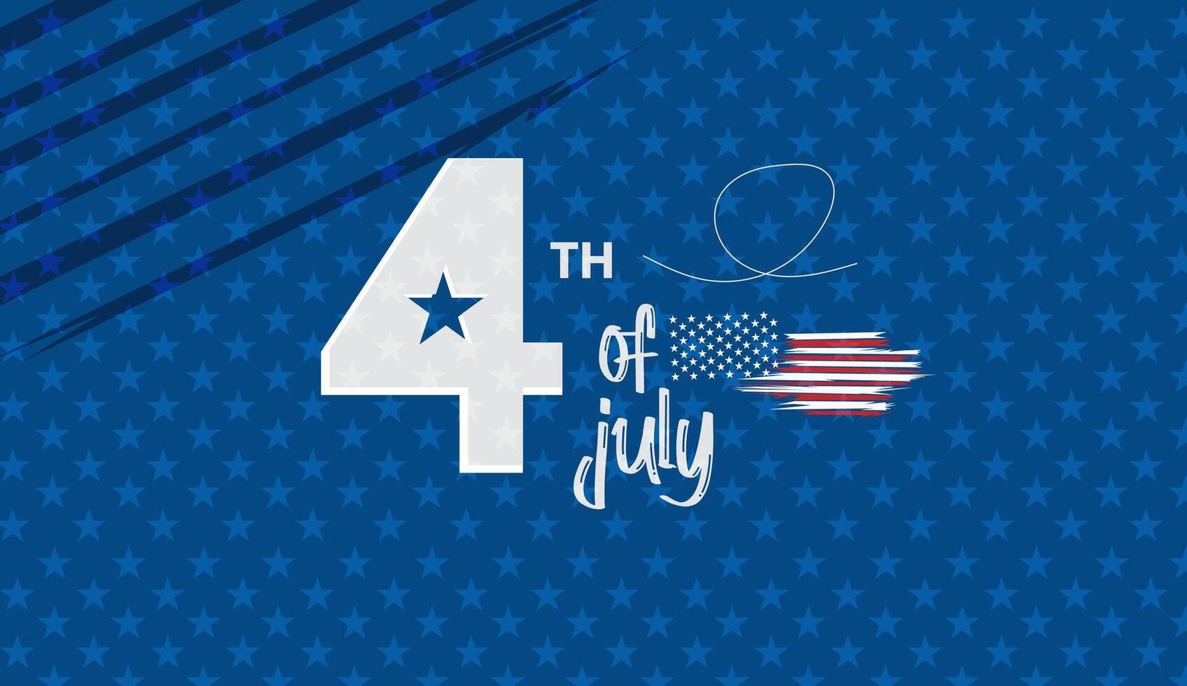 Fourth of July Celebration Stars, Stripes, and American Patriotism vector