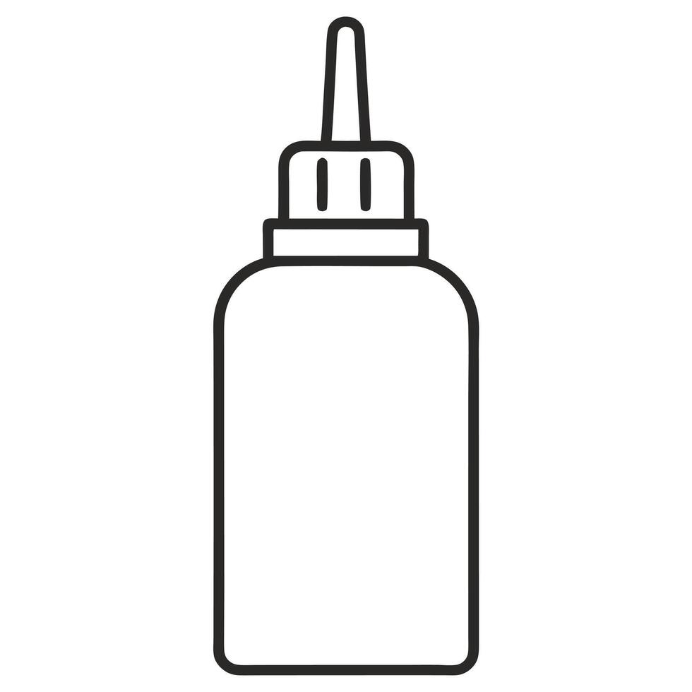 Glue bottle icon line art design vector