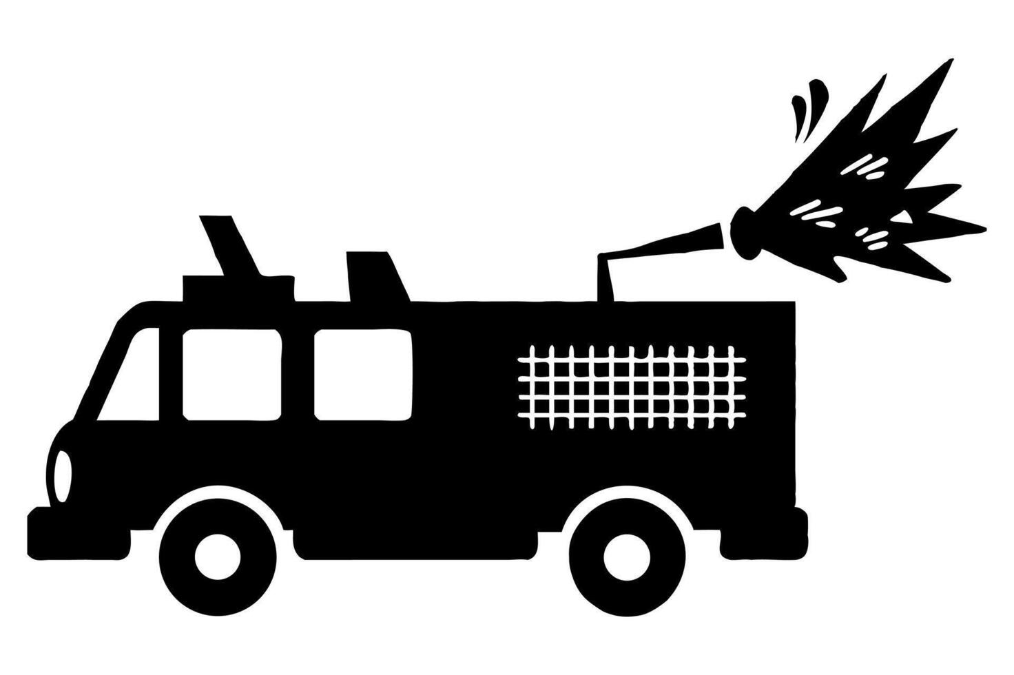 Emergency Response How Fire Trucks Save Lives vector