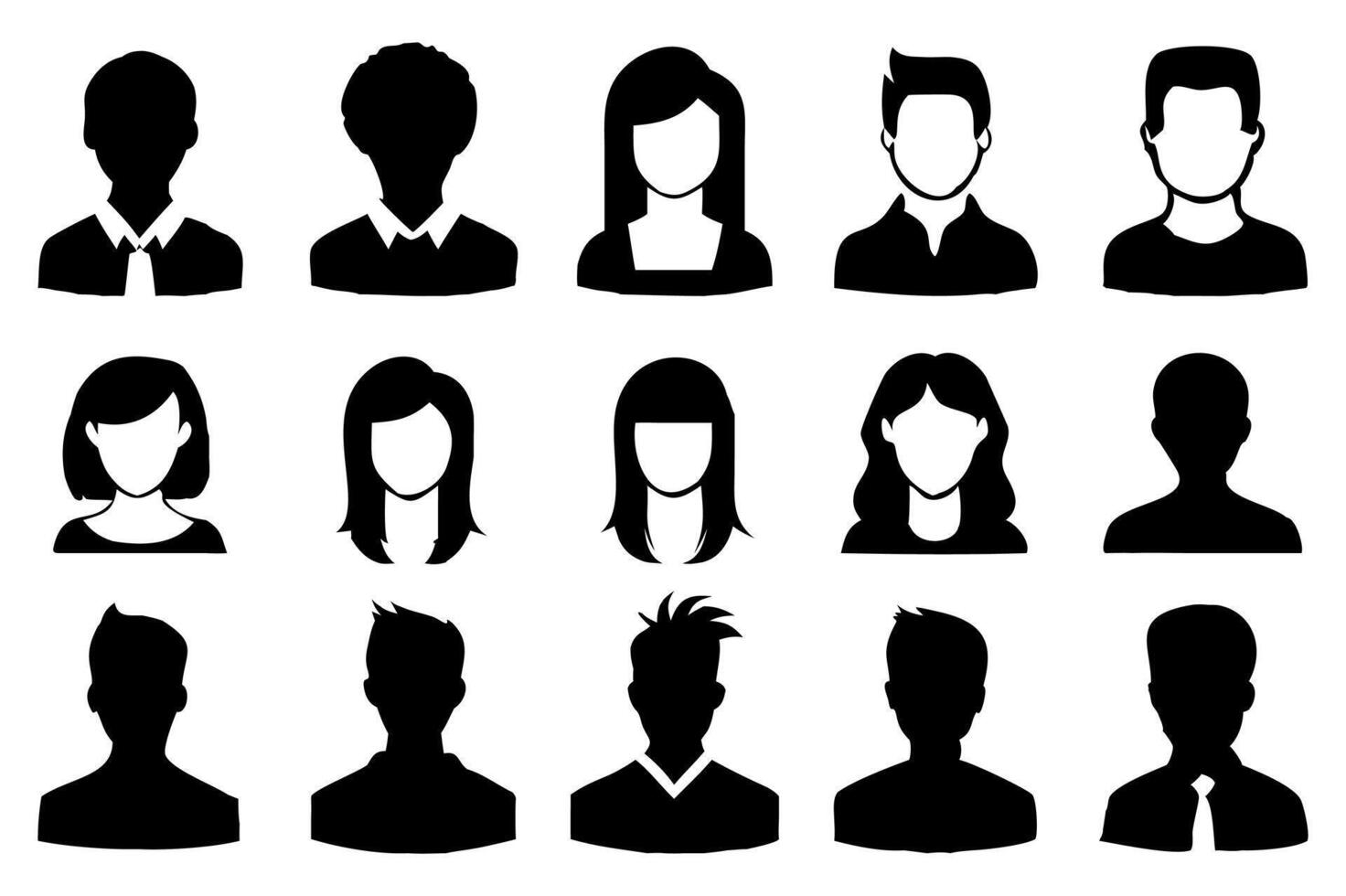 Abstract Profile Avatar Collection vector