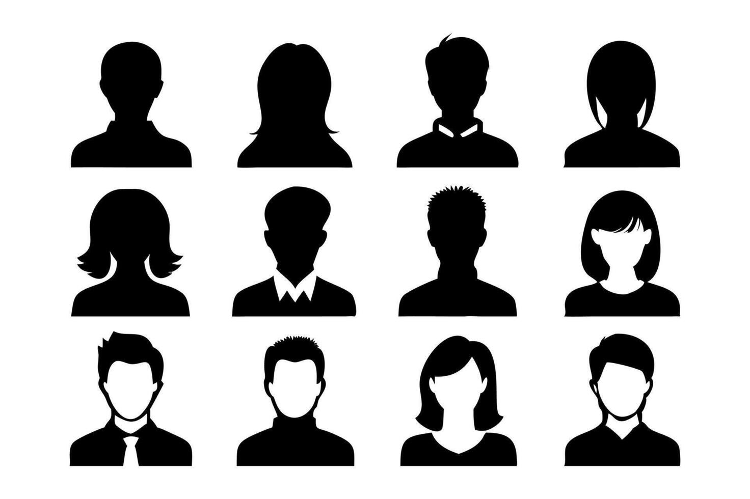 User Profile Avatar Set vector
