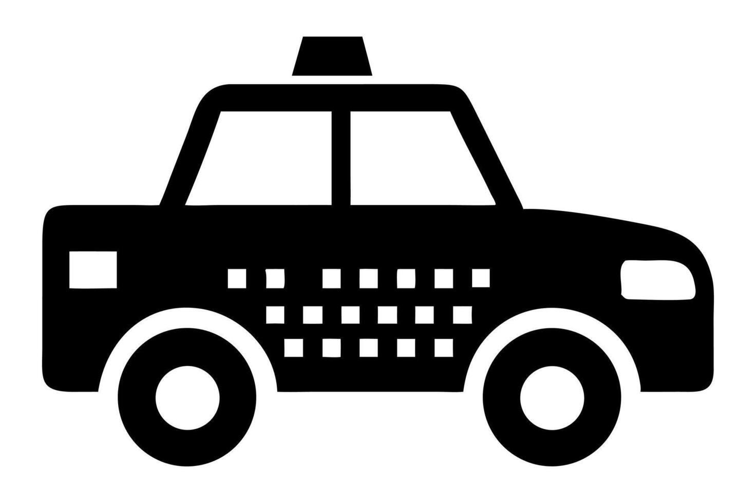 Flat Vehicle Front Icon for Transportation Apps vector
