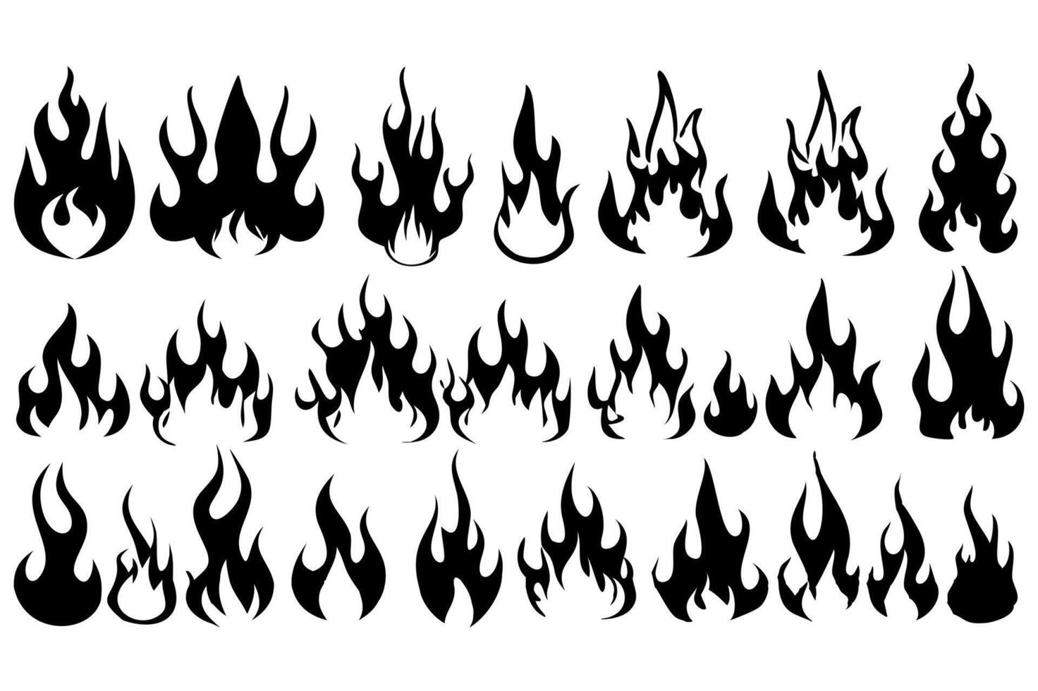 Modern Inferno Set vector