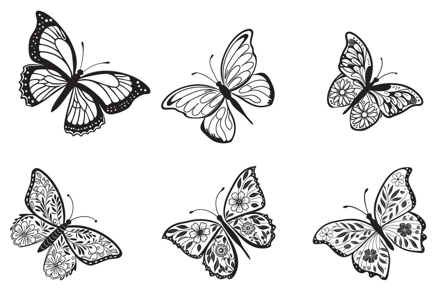 Beautiful Winged Insect Design vector
