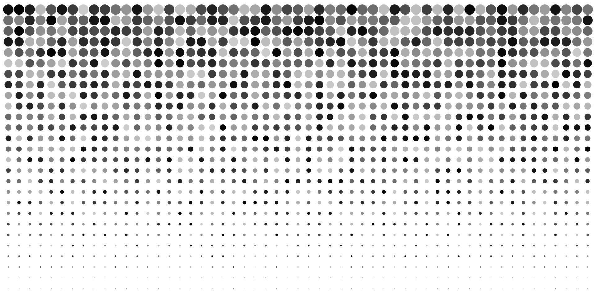 Polka dot pattern. Half tone subtle blob texture. Geometric pixel grid gradient. Tech point square design. Comic seamless disperse grange mosaic. Circle degrade graphic effect, fluid screen fade shape vector