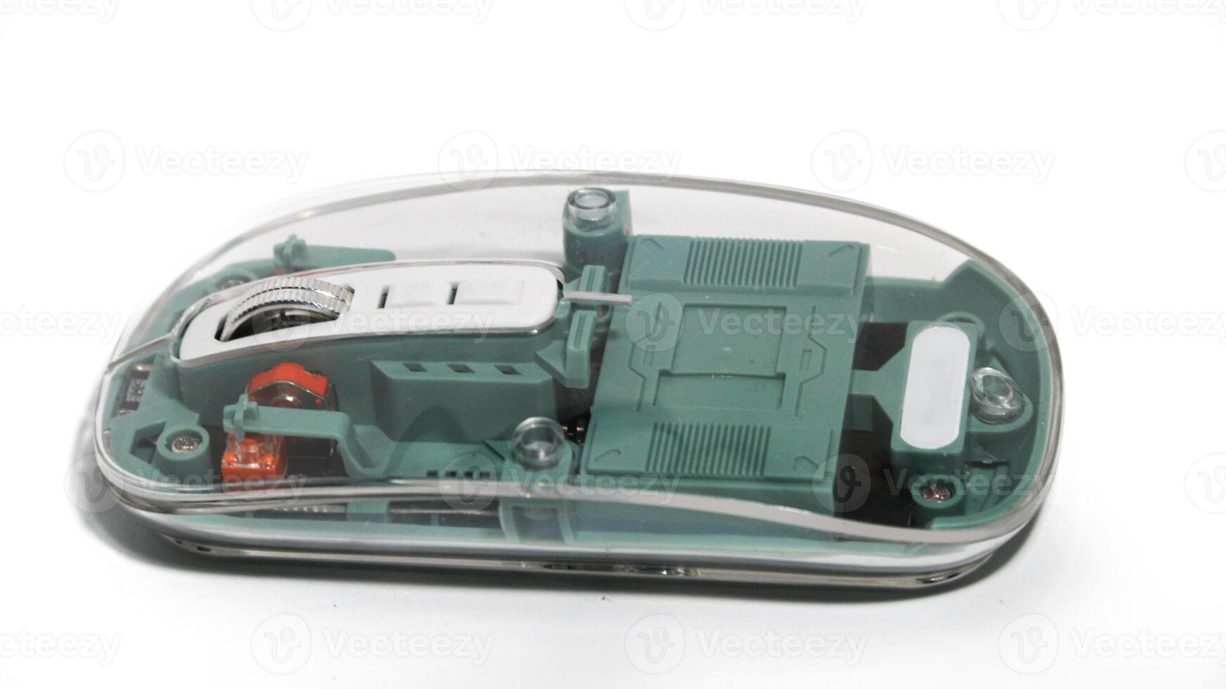 Computer transparent mouse isolated, photo