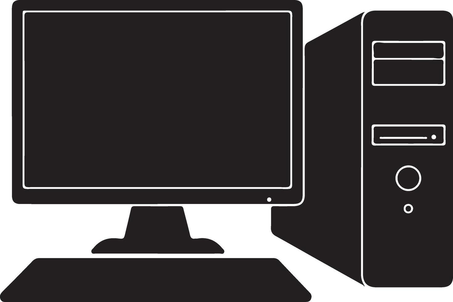 Computer shape design vector