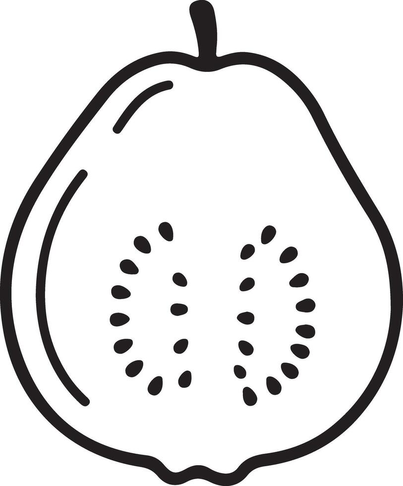 Guava shape design vector