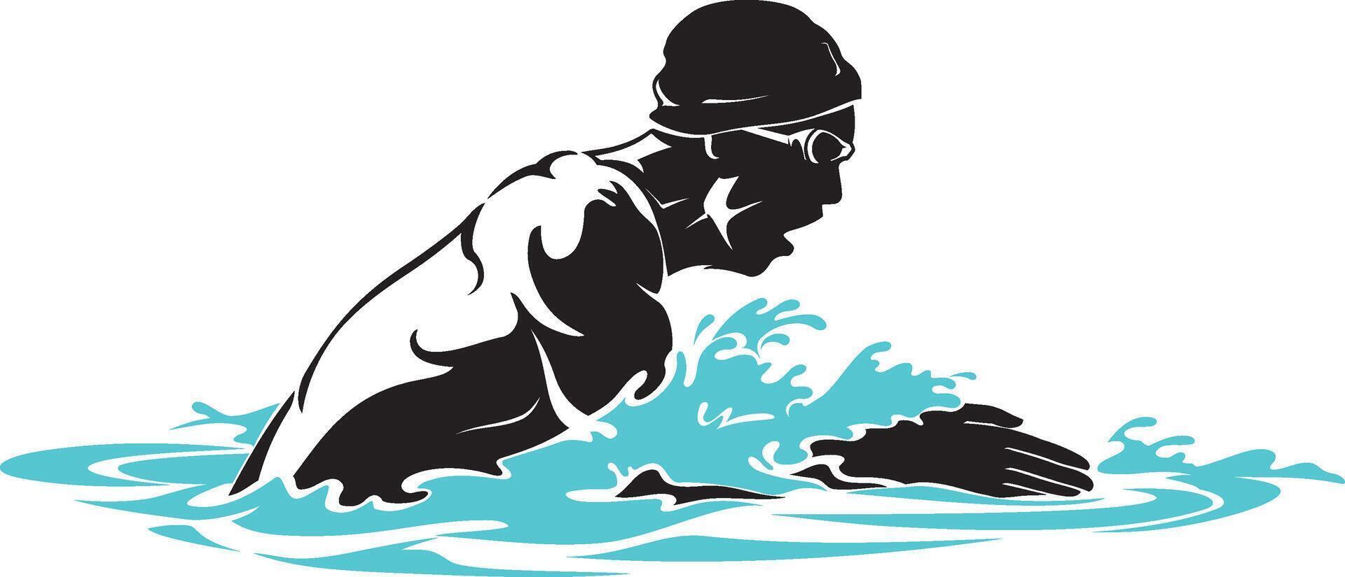 Breast Stroke Swim vector