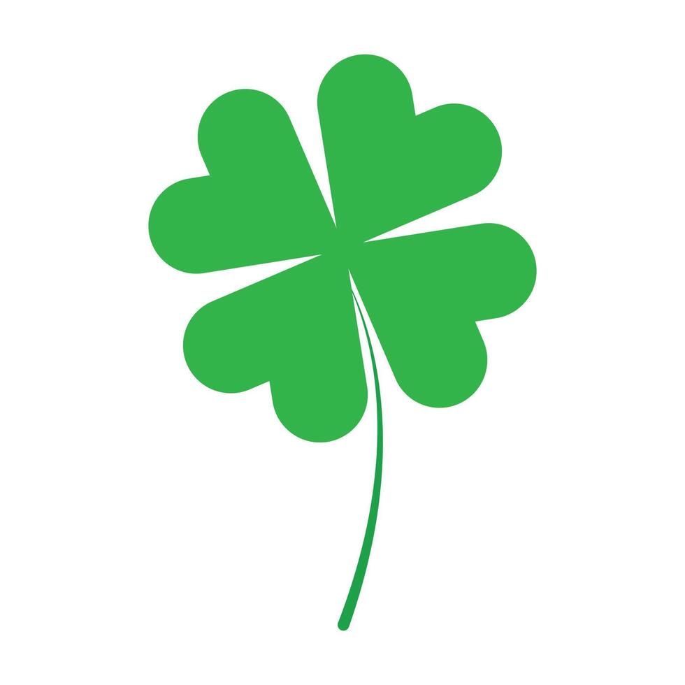 A clover leaf isolated on a white background. vector