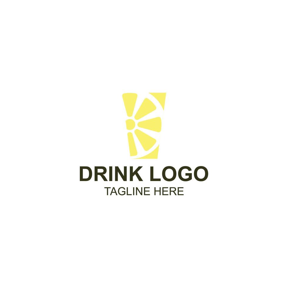 logo design for orange juice or product with creative illustration vector