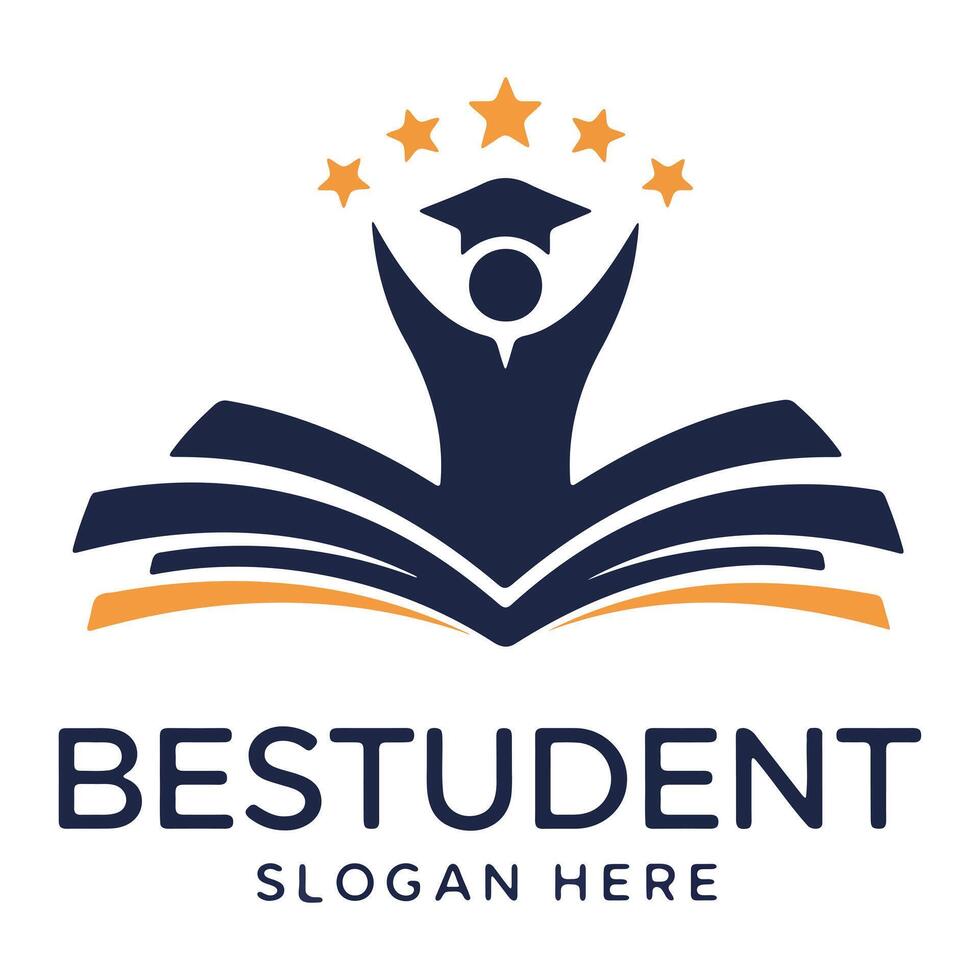 best student logo template' vector