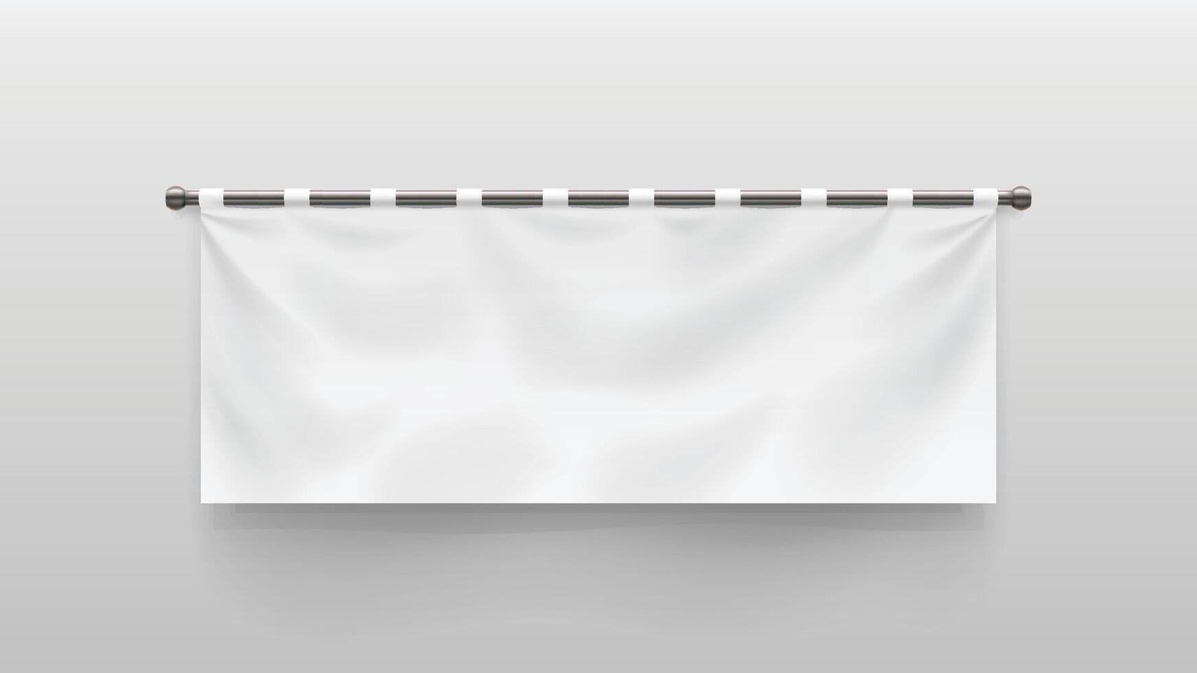 a white color textile sheet with shadow vector