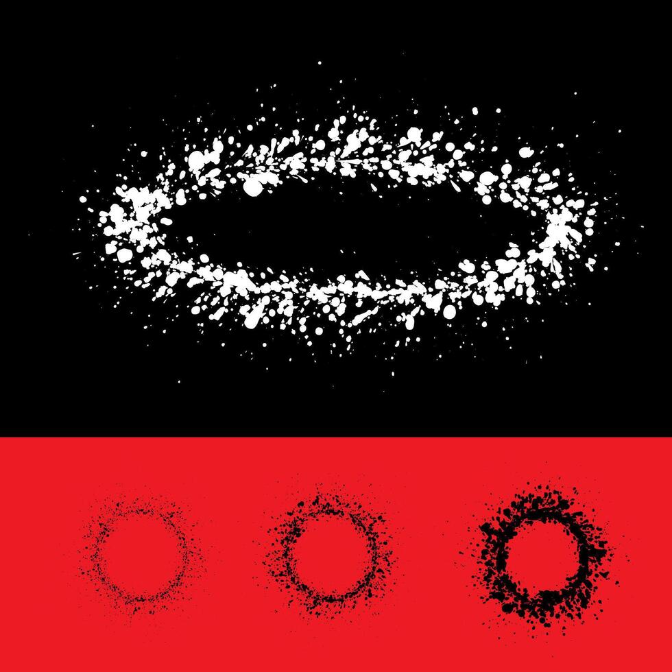 Rounded grainy noise dust texture. vector