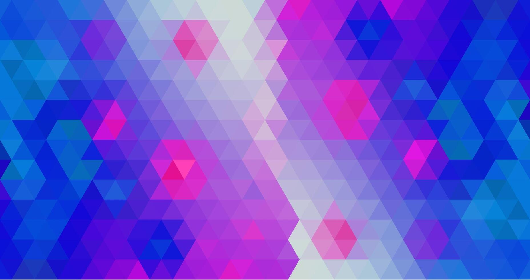 Polygonal blue magenta triangle mosaic gradient background modern abstract template for print and digital media vector
